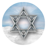 DAROUND 120 BL SL Star of David Blue Silver